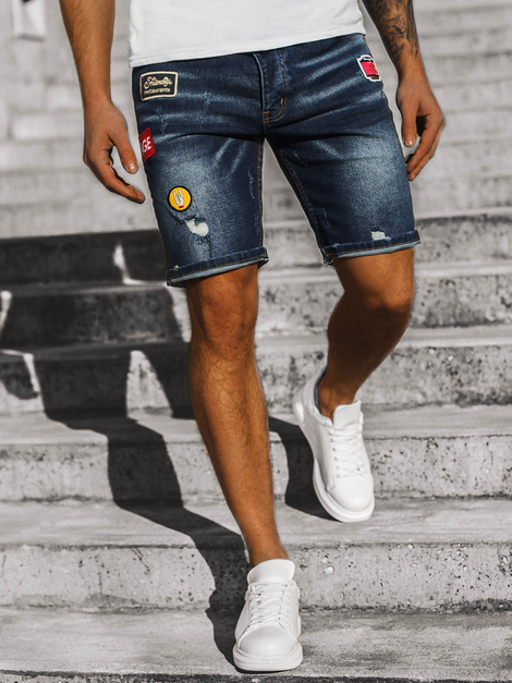 Herren Jeans shorts Blau OZONEE G/1070