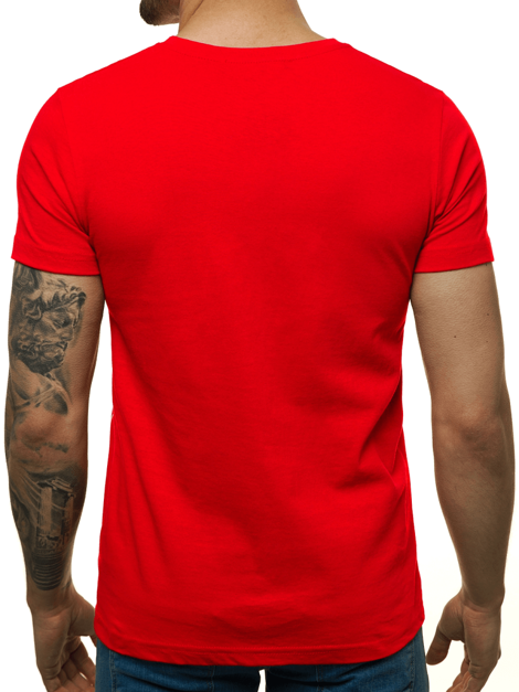 Herren T-Shirt Rot OZONEE O/1171