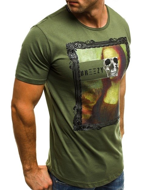 OZONEE B/181054 Herren T-Shirt Grün