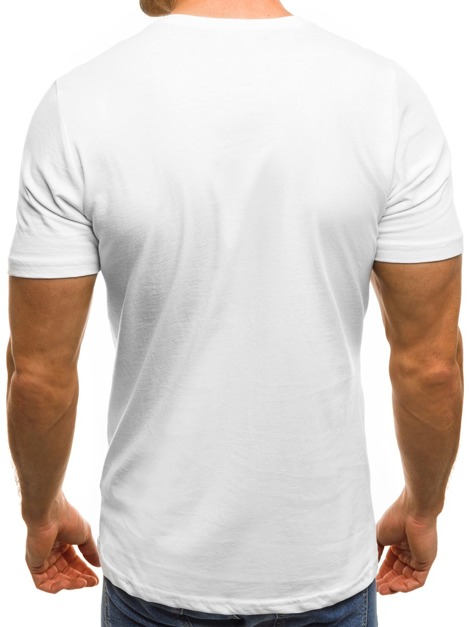 OZONEE B/181151 Herren T-Shirt Weiß