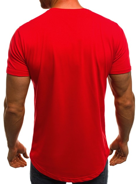 OZONEE B/181724 Herren T-Shirt Rot