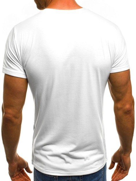 OZONEE JS/5032 Herren T-Shirt Weiß