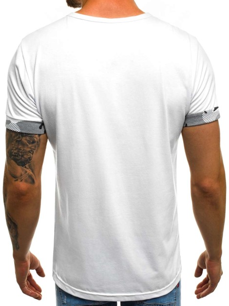 OZONEE JS/SS538 Herren T-Shirt Weiß