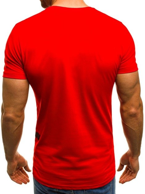 OZONEE MECH/2045 Herren T-Shirt Rot