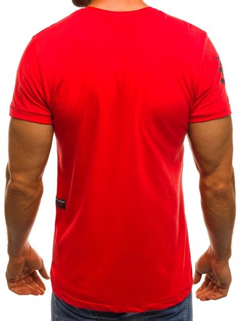 OZONEE MECH/2079T Herren T-Shirt Rot