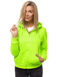 Damen Sweatshirt Grün-Neon OZONEE JS/W03