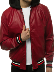 Herren Lederjacke Weinrot Ozonee N 61 Ozonee