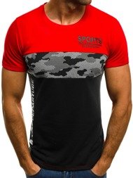OZONEE JS/5024 Herren T-Shirt Rot