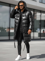 Herren Winterjacke Schwarz OZONEE O/M3205Z