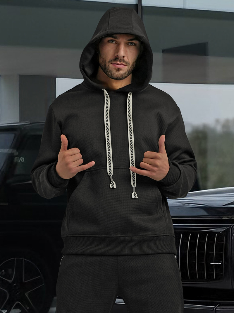 Herren Sportanzug Schwarz OZONEE O/3C582AB