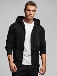 Herren Kapuzenpullover Schwarz OZONEE JS/2008