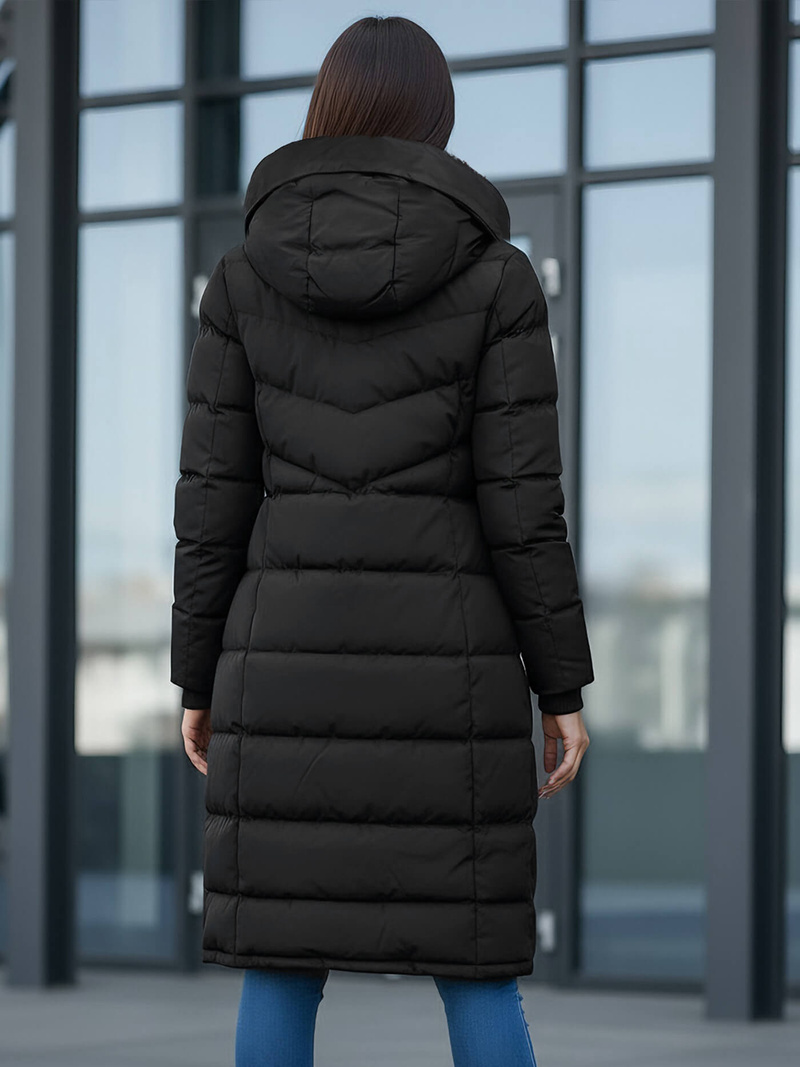 Damen Winterjacke Schwarz OZONEE JS/M736/392Z