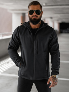 Herren Übergangsjacke Schwarz OZONEE JS/27B6523/3Z
