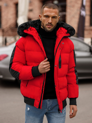 Herren Winterjacke Rot OZONEE O/M798Z