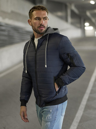 Herren Jacke Dunkelblau OZONEE JS/8M985/215Z