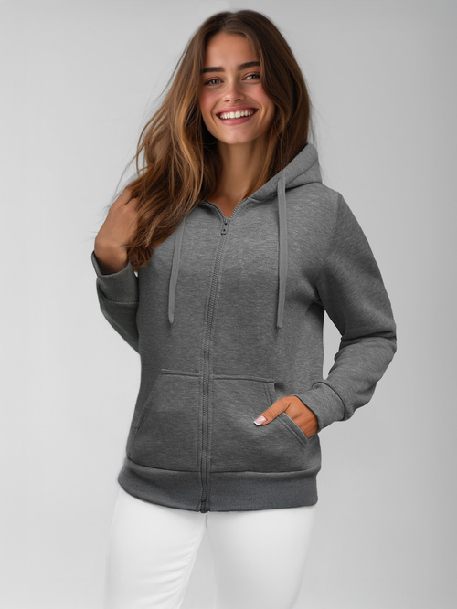 Damen Kapuzenpullover Anthrazit OZONEE JS/W03Z