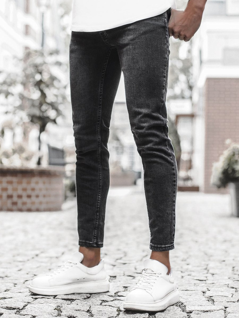 Herren Jeans Schwarz OZONEE O/4371/2