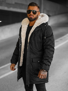 Herren Winterjacke Schwarz OZONEE JS/5M120/392Z