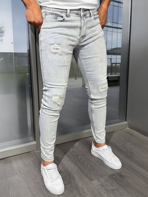 Herren Jeanshose Grau OZONEE DO/2822/2
