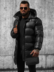 Herren Winterjacke Schwarz OZONEE O/M800Z