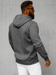 Herren Kapuzenpullover Dunkelgrau OZONEE JS/2008Z
