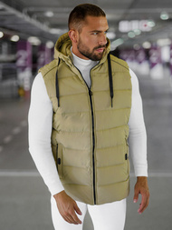 Herren Weste Beige OZONEE JS/57M7507/62Z