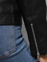 Damen Lederjacke Schwarz OZONEE JS/11Z8060