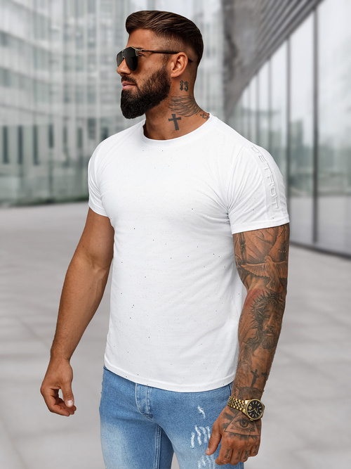 Herren T-shirt Weiß OZONEE O/QQ1388