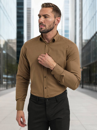 Herren Hemd Braun OZONEE V/V187