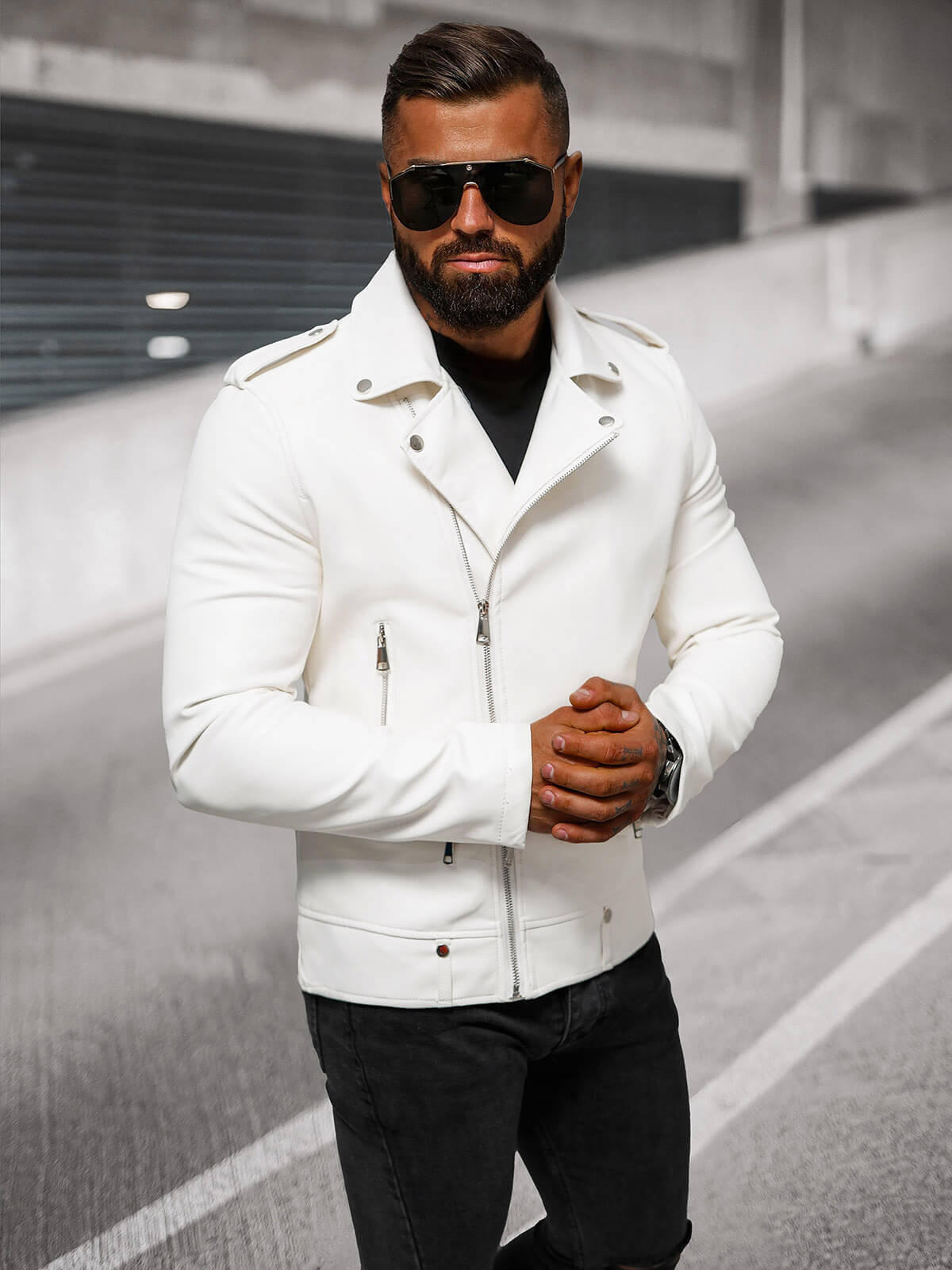 Adidas Socken Adidas Longsleeve Herren WeiÃƒÂŸ Leder Jacke