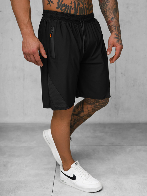 Sportshorts für Herren Schwarz OZONEE JS/12K1800/3