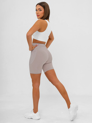 Damen Kurze Leggings Mokka JS/XY24026S