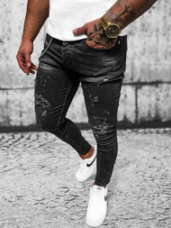 Herren Jeanshose Schwarz OZONEE O/MB460