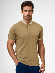 Herren Poloshirt Dunkelbeige OZONEE O/YN2/575