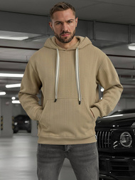 Herren Kapuzenpullover Beige OZONEE O/3C577
