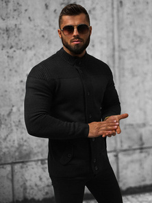 Herren Pullover Schwarz OZONEE NB/MM6011/4