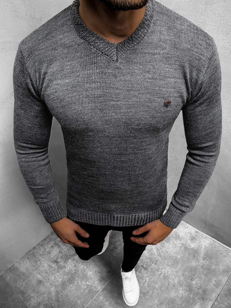 Herren Pullover Dunkelgrau OZONEE O/KV01Z