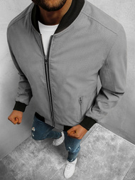 Herren Bomberjacke Grau OZONEE N/7112/7