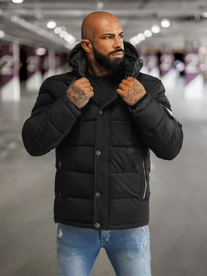 Herren Jacke Schwarz OZONEE JS/57M7503/392