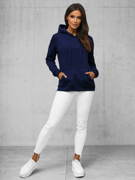 Damen Kapuzenpullover Dunkelblau OZONEE JS/W02Z