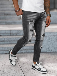 Herren Jeanshose Schwarz OZONEE NB/MP0152N