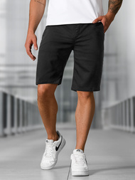Herren Chino Shorts Schwarz OZONEE NB/MP0266NZ