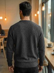 Herren Pullover Anthrazit OZONEE JS/59B3607/5