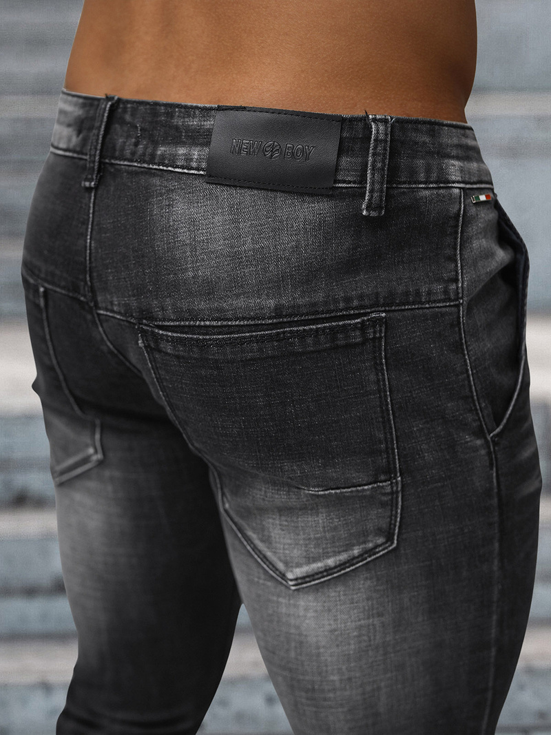 Herren Jeanshose Schwarz OZONEE NB/MP0091N