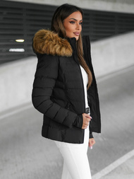 Damen Jacke Schwarz-Braun OZONEE JS/5M768/392Z