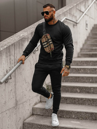 Herren Sportanzug Schwarz OZONEE JS/68C10380/3Z