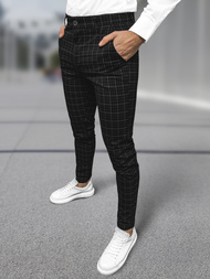 Herren Chino Hose Schwarz OZONEE DJ/5515