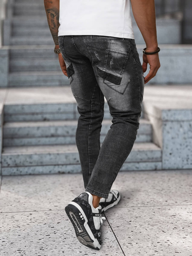 Herren Jeanshose Schwarz OZONEE NB/MP0045N