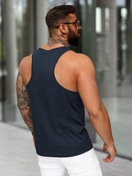 Herren Tank Top Dunkelblau OZONEE JS/99002Z