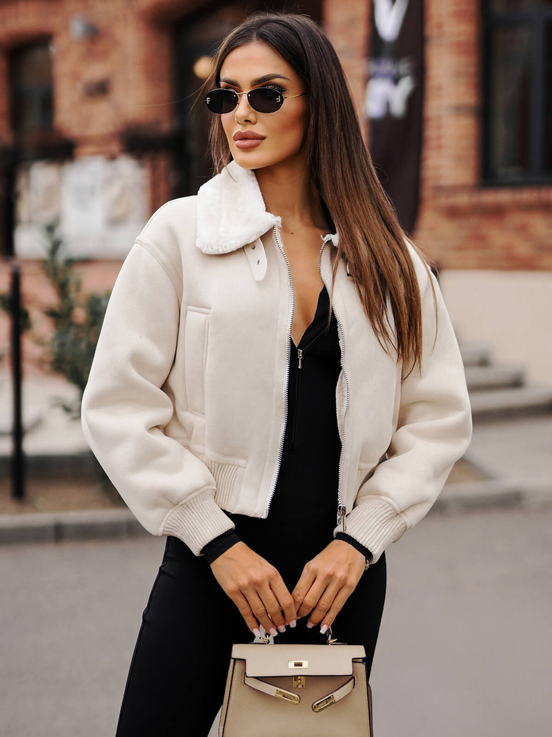 Damen Jacke Ecru OZONEE O/81326